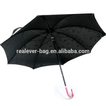 Pink handle windproof umbrella