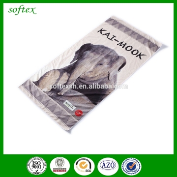 Digital printing beach towel microfiber suede fabric towel