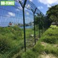 Fence a maglie di filo saldato curvo rivestito in polvere