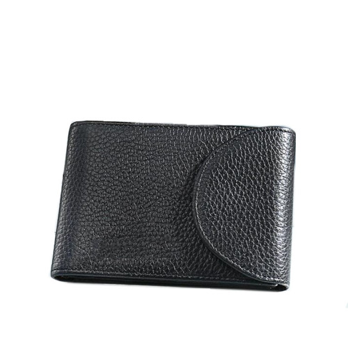Business Custom Men's Genuine Leather Card Wallet Holder