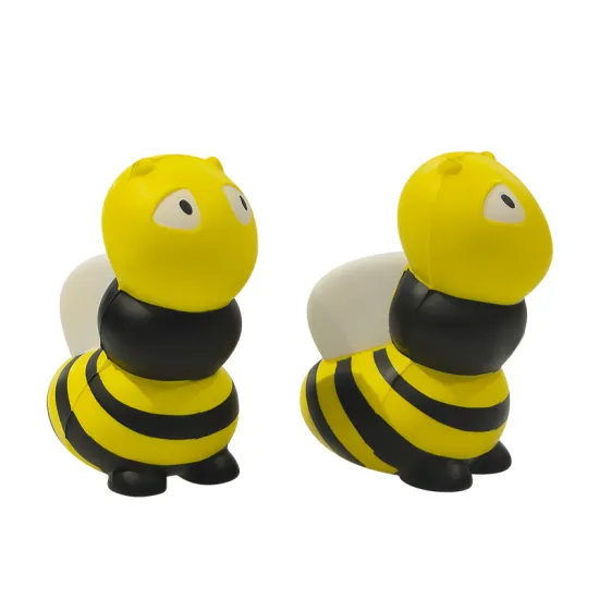 Honey Bee Stress Ball - Custom Logo Giveaway Pu Bee Shape Stress Reliever