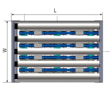 Wangman Intelligent Motor Roller Drive 4-Way Conveyor Diverter for E-Commerce Logistics