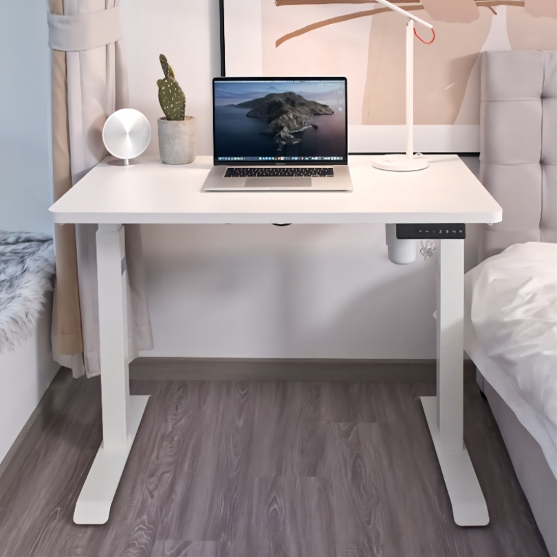 White Standing Desk For Small House