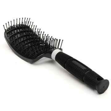 Hot Selling Portable Barber Anti-static Soft Curved Vent Salon Hairdressing Tool Rows Tine Comb Hair Brush Plastic 26.5 x 7.5cm