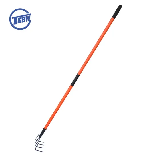 High-Quality Garden Farming Hand Tools: Fiberglass Handle Leaf Rake and Lawn Hook