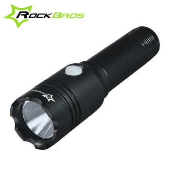 ROCKBROS USB Rechargable Torch Bike Light Cycling Flashlight 18650 Battery Bicycle Accessories Waterproof Bike headlight