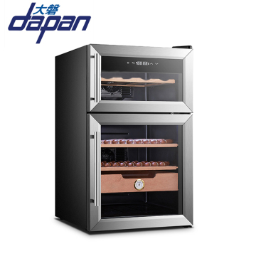 Custom Dual Door Home Cigar Refrigerator Humidor - Luxury Storage Solution