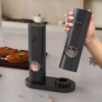 Hot Sale: LED Light & Electric Salt & Pepper Grinder Set - 2 in 1 Household Kitchen Tool