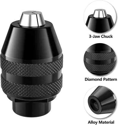 Universal 0.3-3.2mm Multi-Chuck Keyless Chuck Replacement for Rotary Tool Kits