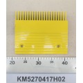 KM5270417H02 peine de aluminio amarillo para escaleras mecánicas kone