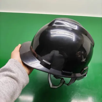 Black ABS Labor Protection Safety Helmet for Construction