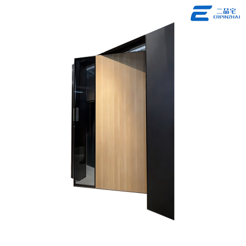 Puerta de edificio comercial de aluminio fundido con eje compensado a prueba de herrumbre