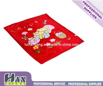 OEM Blanket Exporter Raschel Polyester Blanket Bed-Cover or Travel Blanket (hx-820)