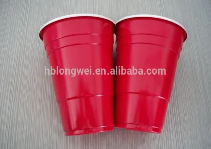 promotional 16oz disposable cups plastic red cups party cups