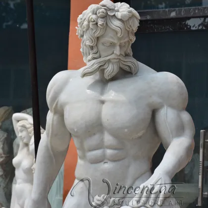 large outdoor sculptures stone carving marble poseidon statues