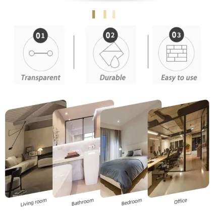 Customizable Transparent Door Stopper: Durable Anti-collision Door Clip