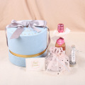 Round Paper Gift Boxes Luxury Package Velvet Box