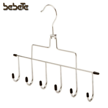 Metal Chrome Hanger with 6 Hooks
