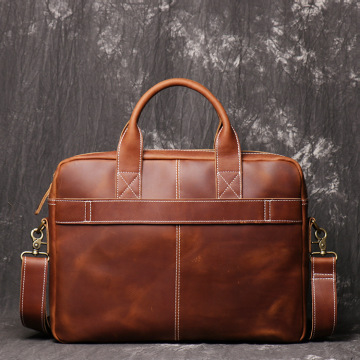 Luxury Modern Genuine Leather Briefcases For Men