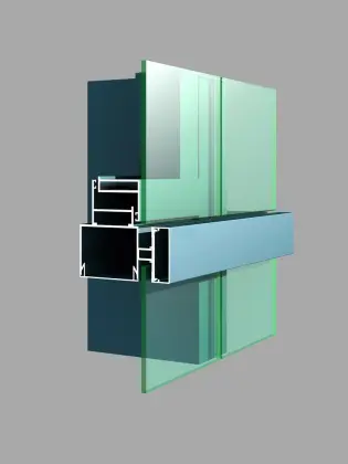 Curtain Wall Aluminum Profile Aluminum Alloy