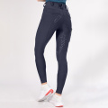 Purple Grey Ladies Full Seat Silicone Mid-Rise Breeches