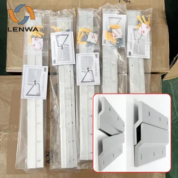LENWA ALUMINIUM UK: Pre-Cut Recessed Sliding French Cleat for Mirrors and Pictures