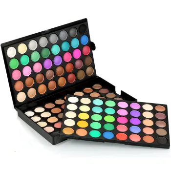 Custom 120 Color Palette Eyeshadow Matte Stamps & Ombre Aura Palette