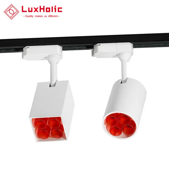 2020 New Design Dimmable 4-Wire Cob Square LED Track Light for Living Room