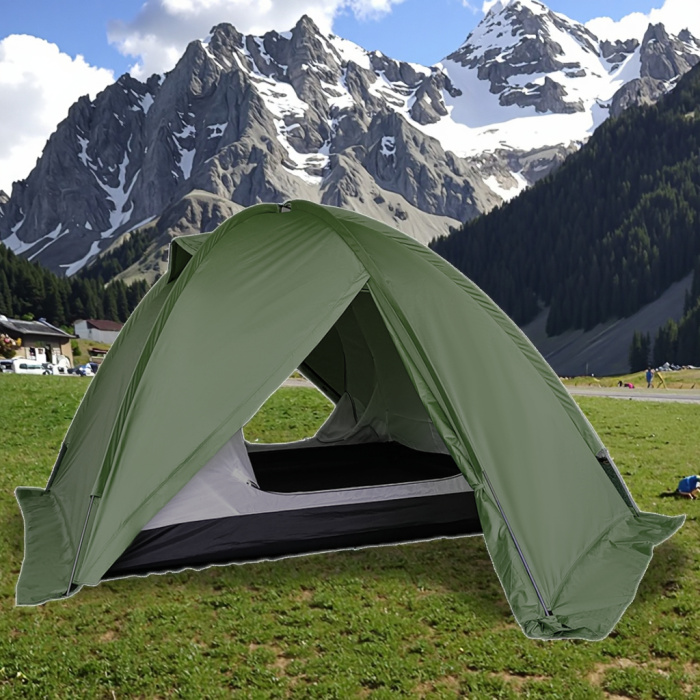 ਹਾਇਕਰਾਂ ਲਈ ਅਲਟਰਾ-ਲਾਈਟ 3-ਅਲਮੀਨੀਅਮ ਦੇ ਖੰਭੇ ਦਾ ਬੈਕਪੈਕਿੰਗ ਟੈਂਟ