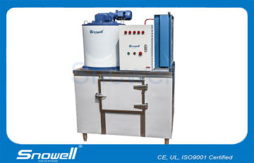 1000kg/day Commercial Small Flake Ice Machine For Fishing Preservation
