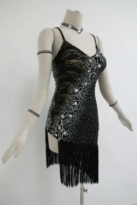 Black costumes dance competition