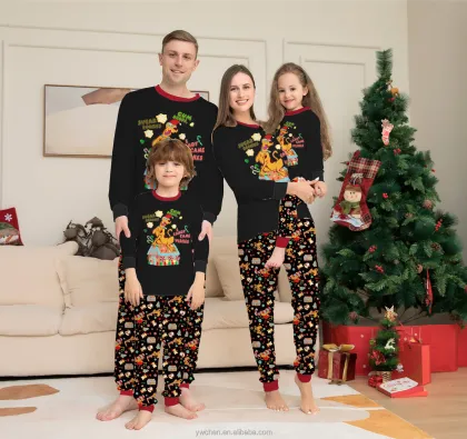 Custom Design Factory Wholesale Christmas Pajamas for Family