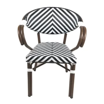 Furniture Outdoor Paris Bamboo Rattan Bistro Chair