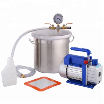 3 Gallon Vacuum Chamber Kit with 2.5 CFM 1 Stage Vacuum Pump