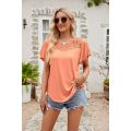 loose Ladies Tops women's t-shirts Hollowing out