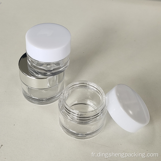 3g 5g 10g 15g 20g plastique PP crème pour le visage conteneur Mini pot d'échantillon pot de crème pour les yeux cosmétique