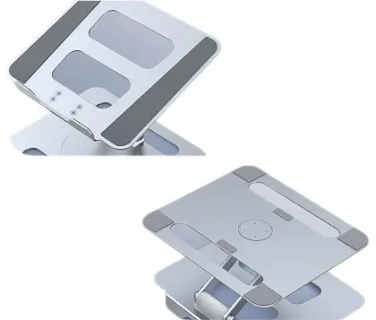 Rotate the height of the computer stand