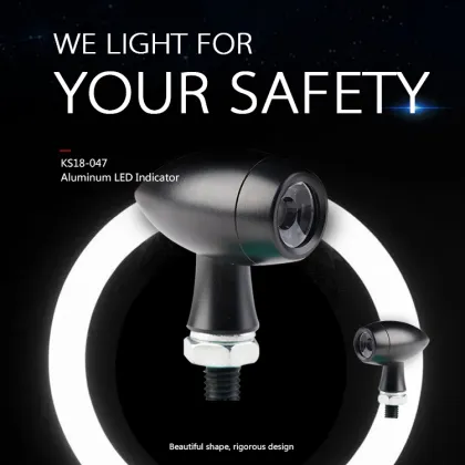 Mluminum 12v motorcycle led turn signal indicators light motorcycle turn signal