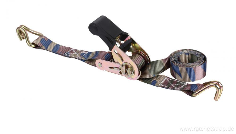 TUV Certificate 25MM Ratchet Strap Cargo Lashing Belt with S Hook