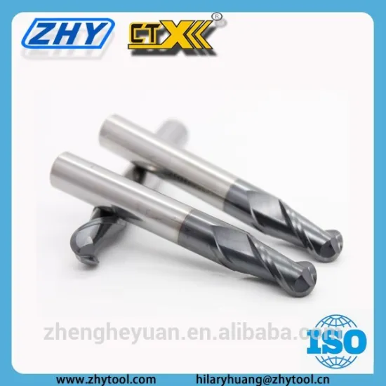 ZHY End milling cutter 2/3/4 flutes ball nose end mills carbide cutting tools