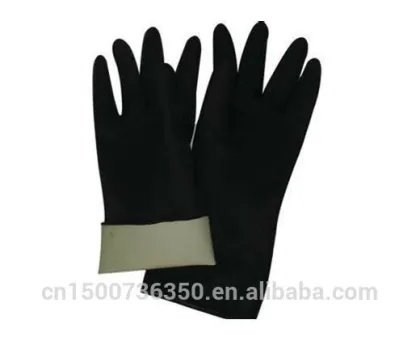 Black Industrial latex glove/Industrial Rubber Gloves/Industry & Household Latex Glove