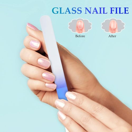 4 Pcs Glass Nail File Set