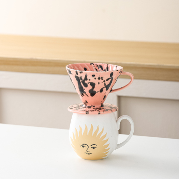 Ceramic Coffee Dripper with Holes for Home, Office, and Cafe Manual Brewing