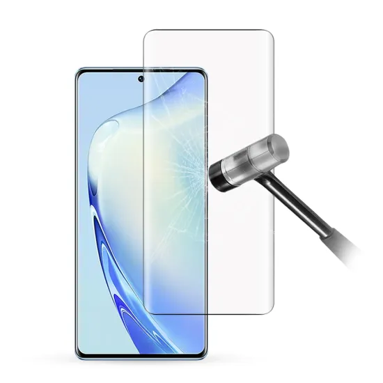 HD 3D Hot Bending Edge Glue Tempered Glass Screen Protector for VIVO V27