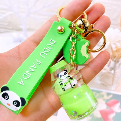 Daisy Milk Drink Liquid Keychain