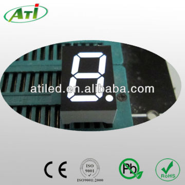 0.36" 7 segment small LED digit display single digit white color
