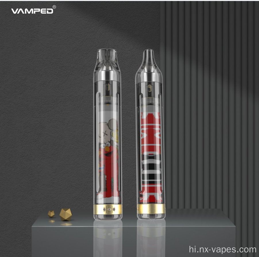 Vamped ई-तरल क्षमता 3ml पेन ई-सिगरेट
