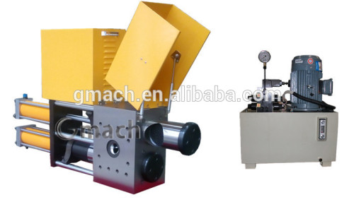 Double piston type continuous screen changer for PET strap extrusion machine