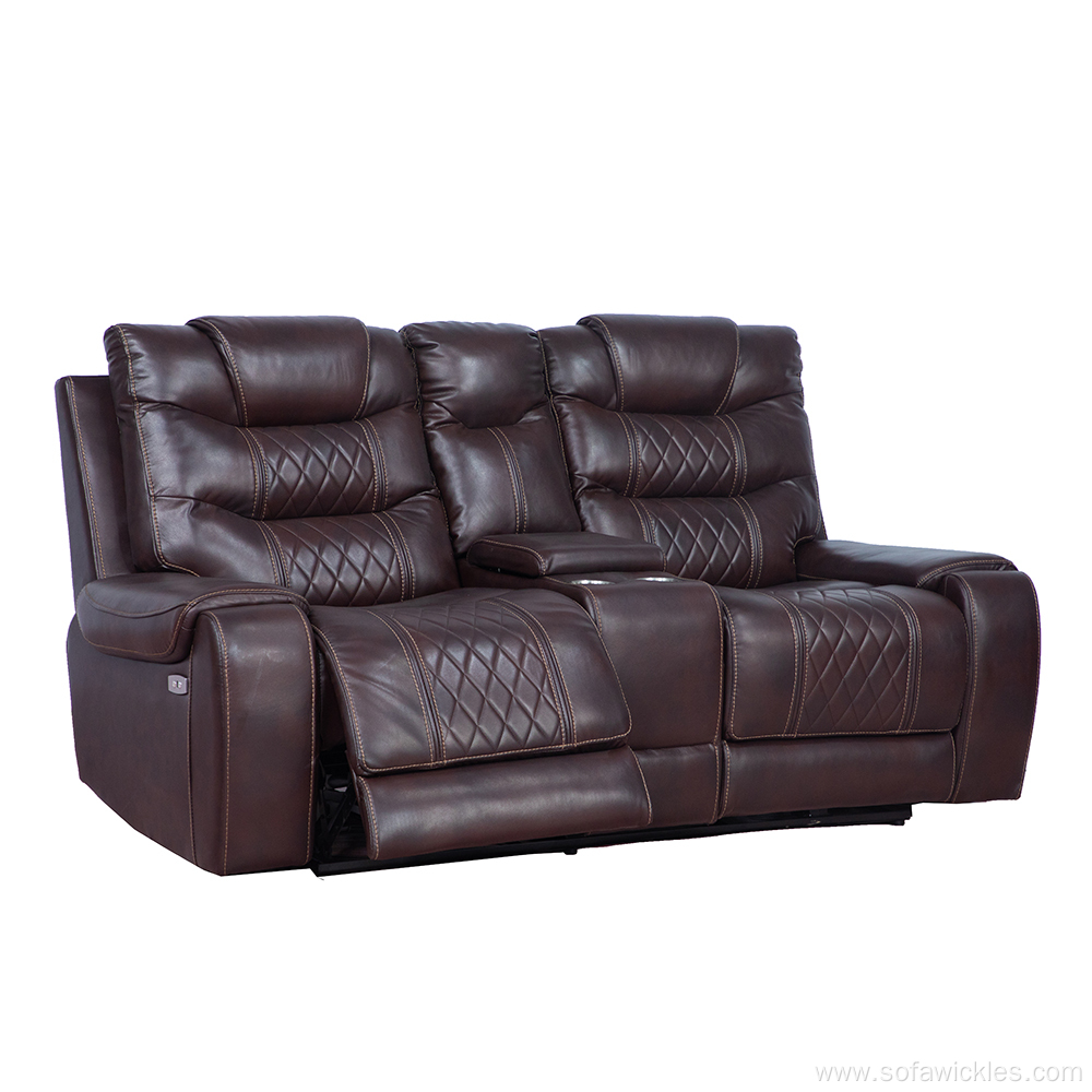 Modern Power Loveseat Recliner Living Room Sofa