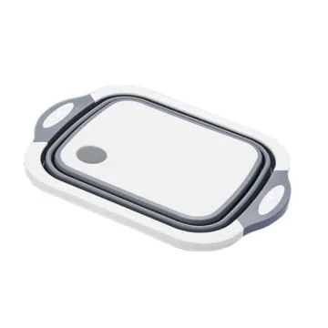 3-in-1 Collapsible Cutting Board with Drainage Basket